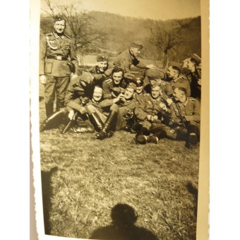 Foton av en tysk soldat från Wehrmachts försörjningskompani. Espenlaub militaria